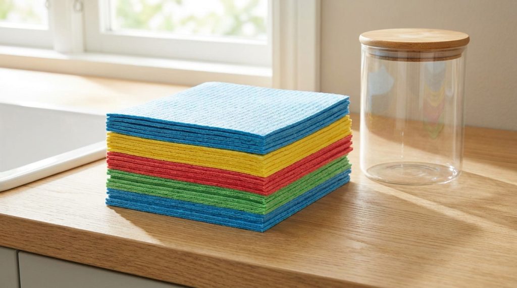 washable swedish dishcloths for eco friendly home hacks